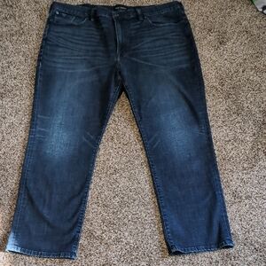 Lucky Brand Athletic Fit Men's Dark Blue Relaxed Jeans